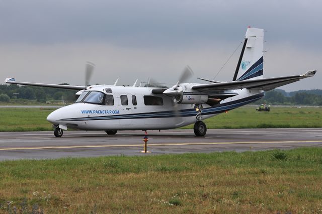 Rockwell Turbo Commander 690 (N840PN) - Taxiing after landing.