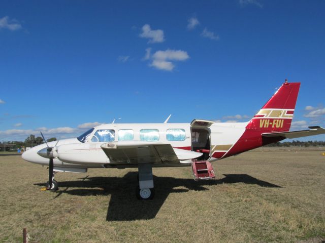 Piper Navajo (VH-FUI) - Getting ready.