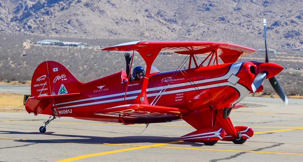 PITTS Special (S-2) (N8061J) - N8061J 2003 JUST TIMOTHY W JUST PITTS S2-S s/n 434 Yuichi Takagi - 2019 18th Annual Apple Valley Airshow and Car Displaybr /br / Apple Valley Airport (APV) (KAPV)br /California, USAbr /Photo: TDelCorobr /October 12, 2019