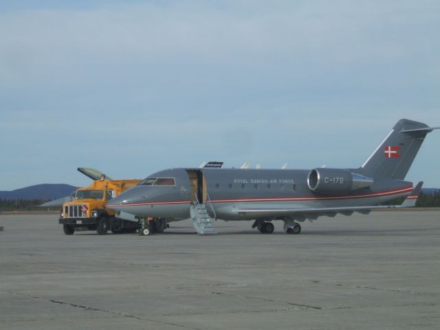 Canadair Challenger (C172) - Parked at Irving Aviation F.B.O. Goose Airport NL.   Oct25/08