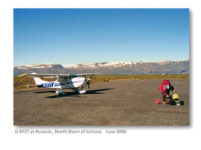 Cessna Skylane (D-EFZT) - At Husavik, Iceland.