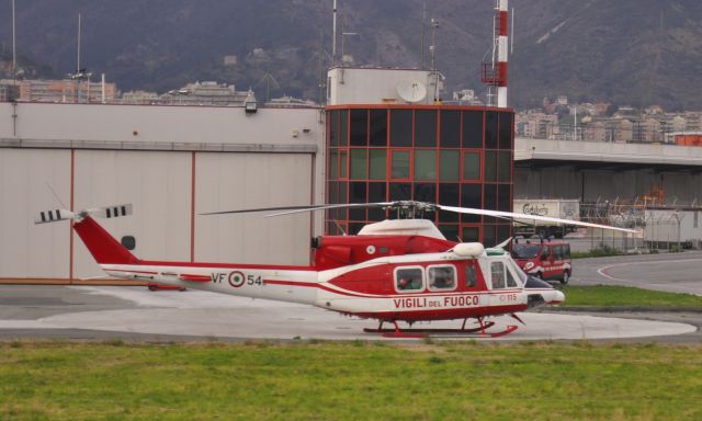 Bell 412 (I-VFOF) - Corpo nazionale dei vigili del fuoco Agusta AB-412 Grifone I-VFOF / VF-54 in Genova