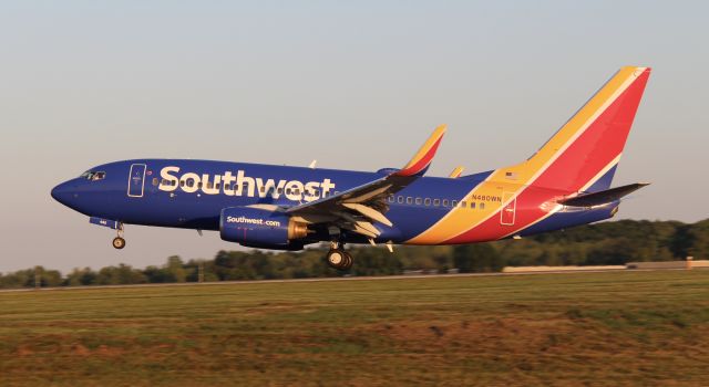 N480WN — - Flight 186 from STL (August 8th, 2020) 