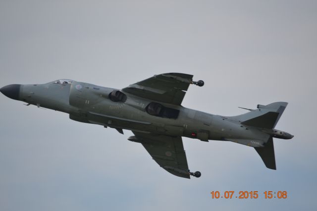 — — - Harrier Jet fly by on Arrivals day at the Geneseo airshow.