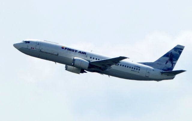 Boeing 737-700 (C-FFNC) - Shown here a moment after departure is a First Air Boeing 737 in the Spring of 2017.