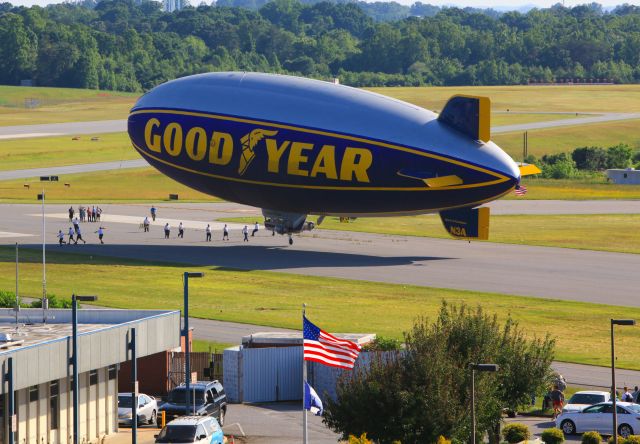 N3A — - Goodyear Airship at the Hickory Airport May 27 2013