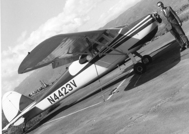 Cessna 170 (N4423V) - Dad with the clubs 170A at KBTF in Utah