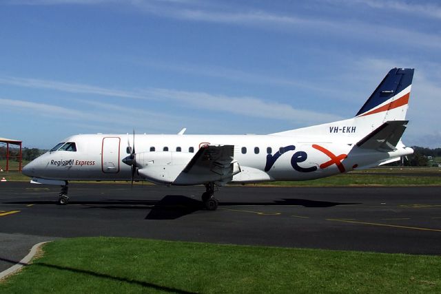 Saab 340 (VH-EKH) - Regional Express Airlines Saab 340B VH-EKH (340B-369) at Burnie-Wynyard Airport 9 November 2010.