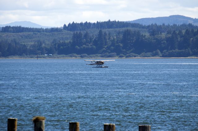 De Havilland Canada DHC-2 Mk1 Beaver (N1018F) - Ob the Willapa River off Tokeland WA.