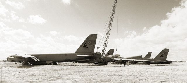 K206 — - B-52Gs being chopped into pieces to satisfy START-II treay, Davis-Monthan AFB, Tucson 