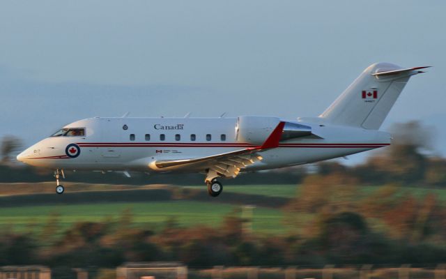 Canadair Challenger (14-4617) - cc-144 144617 about to land at shannon 4/11/14.