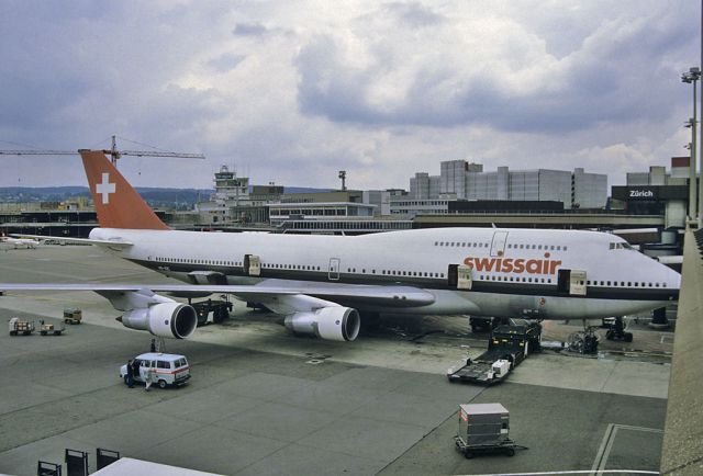 HB-IGC — - At Zurich Airport - 1984-07-15 - prepared for the next flight - should go to New York.