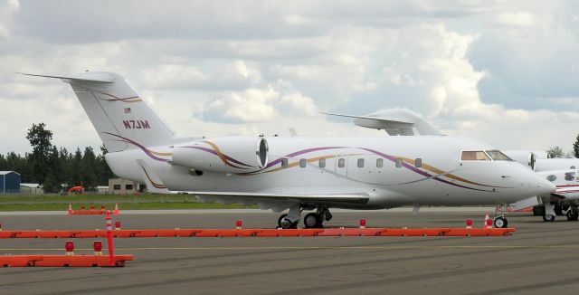 Gulfstream Aerospace Gulfstream IV (N7JM) - Photo credit: Greg Goebel.  Public domain.