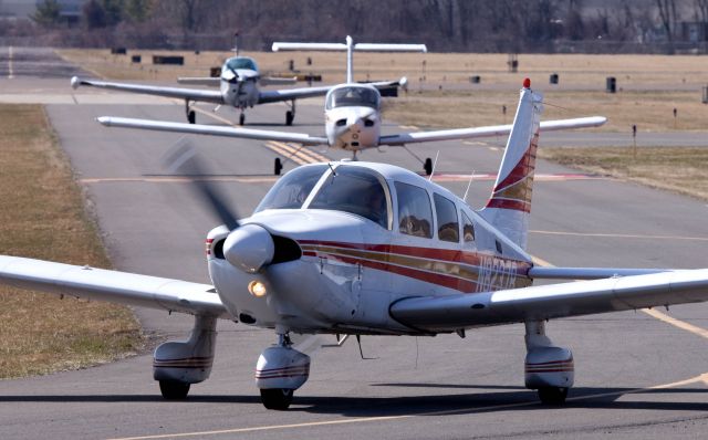 Piper Cherokee (N8237B) - A busy day at Danbury (KDXR)