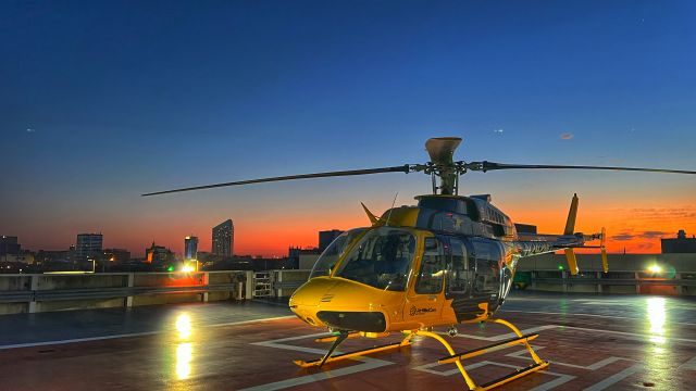 Bell 407 (N242MT) - EagleMed 11 from Via Christi St. Francis helipad in Wichita, KS.