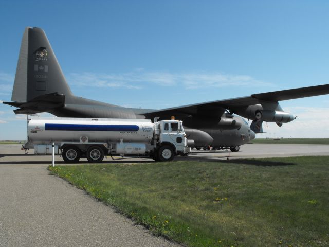 Lockheed C-130 Hercules — - Good ol Hercules getting a much needed fill