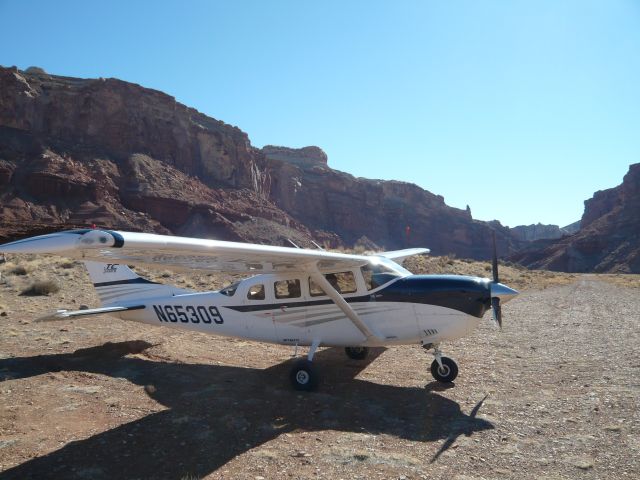 Cessna 206 Stationair (N65309) - OK3 AIR T206H parked at Hidden Splendor, Utah