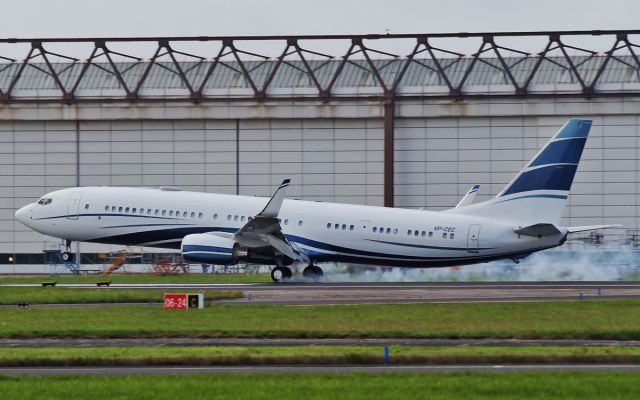 VP-CEC — - vp-cec 737-9 touching down at shannon 29/7/14.