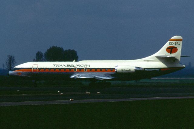 SUD-EST SE-210 Caravelle (EC-BRJ) - August 1971 at Düsseldorf (EDDL)