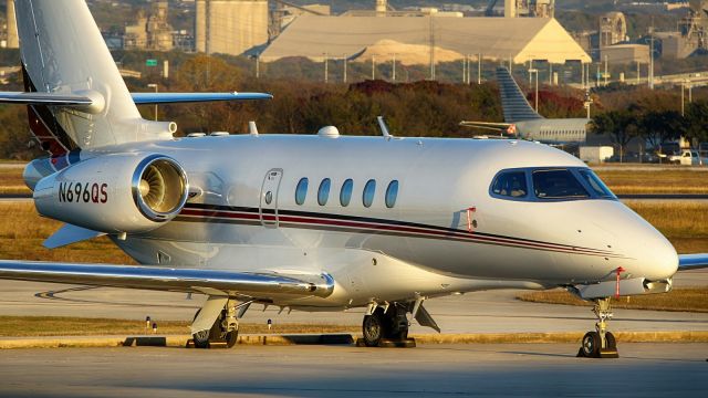 Cessna Citation Latitude (N696QS) - Sitting in the last light of the day.