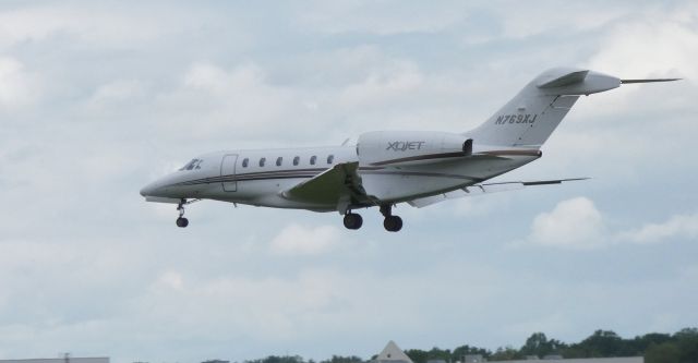 Cessna Citation X (N769XJ) - On final is this 2007 Cessna Citation 750 in the Spring of 2019.