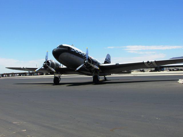 Douglas DC-3 (N43XX) - Parked at Cable Airport