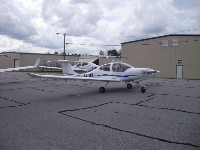 Diamond Star (N673AM) - Tied down at CCO