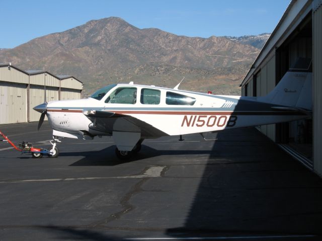 Beechcraft 35 Bonanza (N1500B) - At Redlands Muni