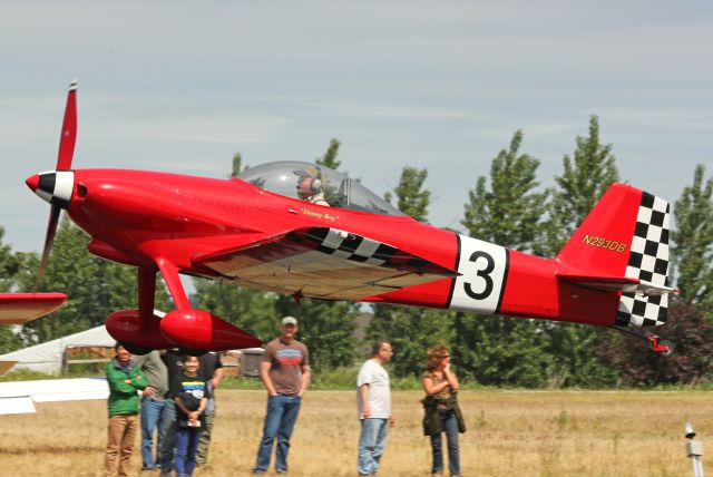 Vans RV-3 (N293DB) - Departing Starks Twin Oaks Airpark 6-1-13