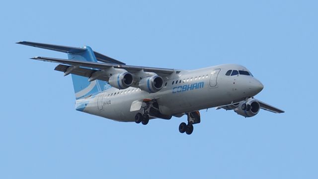 Avro RJ-100 Avroliner (VH-NJQ) - Avro RJ100. Cobham Aviation VH-NJQ, final runway 21, YPPH 240519.