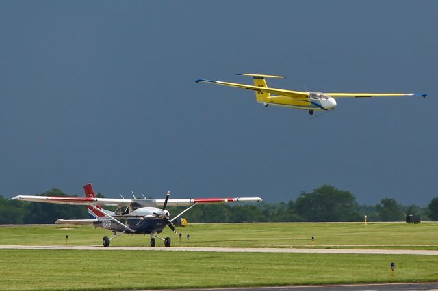 N426BA — - LET L-23 Super Blanik in background, tow aircraft in foreground.