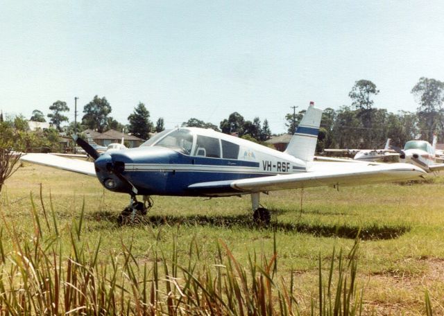 Piper Cherokee (VH-RSF) - Piper Cherokee VH-RSF of the Royal Aero Club of NSW at Bankstown in 1979.