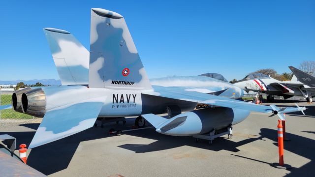 72-1569 — - F-17 Cobra, one of two F-18 prototypes built. This is ship #1 on static display at the Western Museum of Flight at Zamperini field in Torrance Ca. 02-06-23