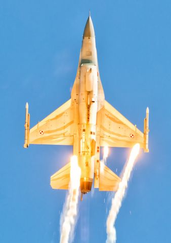 Lockheed F-16 Fighting Falcon (PAF4056) - Polish Airforce F-16 Demo Display at Ławica Airport EPPO , during NATO Tiger Meet 19.05.2018 POLAND.