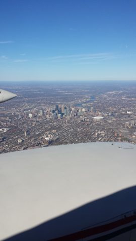 Cessna 310 (N2282F) - Downtown MSP at 6000