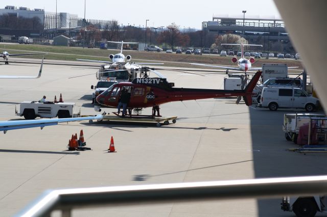 N132TV — - N132TV aka "Chopper 11" being towed out of the Landmark hangar