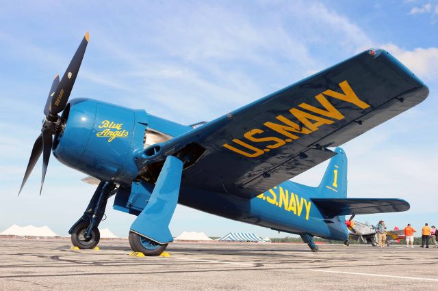 Grumman G-58 Bearcat (N68RW) - One of the earlier versions of the Blue Angels from days’ past. This Grumman F8F-2 Bearcat, N68RW, c/n 1217761, was at Thunder over Michigan on 1 Sept 2017.