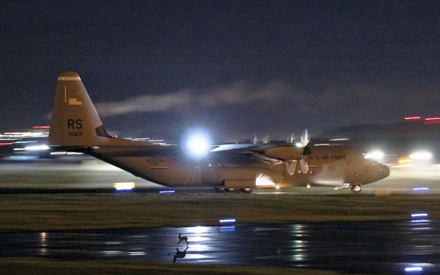 Lockheed C-130 Hercules (15-5831) - "herky37" usaf ramstein c-130j-30 15-5831 arriving in shannon from st.johns this evening 2/12/17.