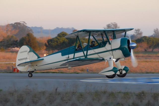 Boeing PT-17 Kaydet (N985SS) - this Stearman is based at Petaluma Municipal Airport, California