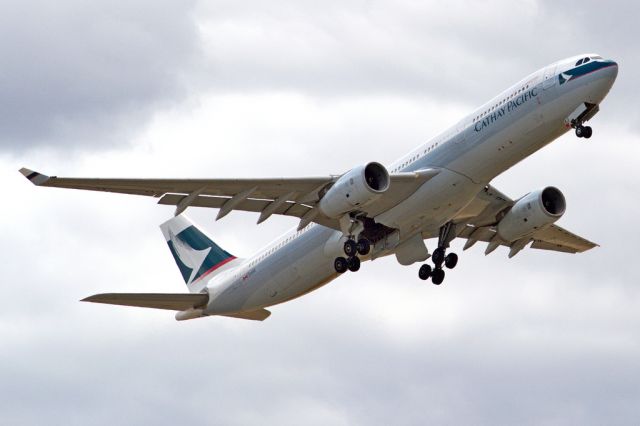 Airbus A330-300 (B-LAJ) - A regular visitor to Adelaide getting airborne off runway 23 and heading home to Hong Kong via Melbourne. Friday 1st February 2013.