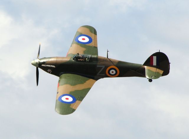 MKXIIB — - Hawker Hurricane Mk.XIIb in flight