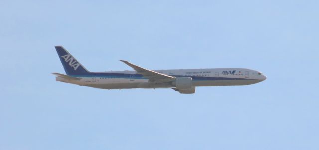 BOEING 777-300 (JA734A) - In my many previous flights, Ive looked out the window and caught momentary views of other passing aircraft, but this was a first for me ... flying in formation with a Triple Seven.