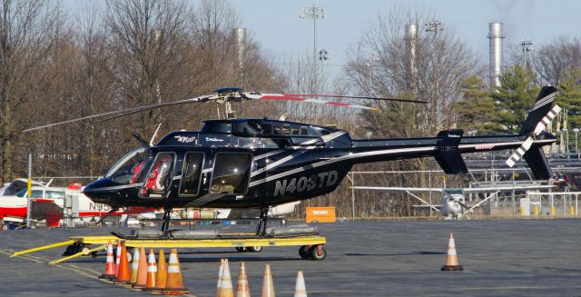 Bell 407 (N403TD) - LINDEN AIRPORT-LINDEN, NEW JERSEY, USA-MARCH 06, 2023: Seen by RF at Linden Airport, at approximately 1600 hrs, was this Bell 407.