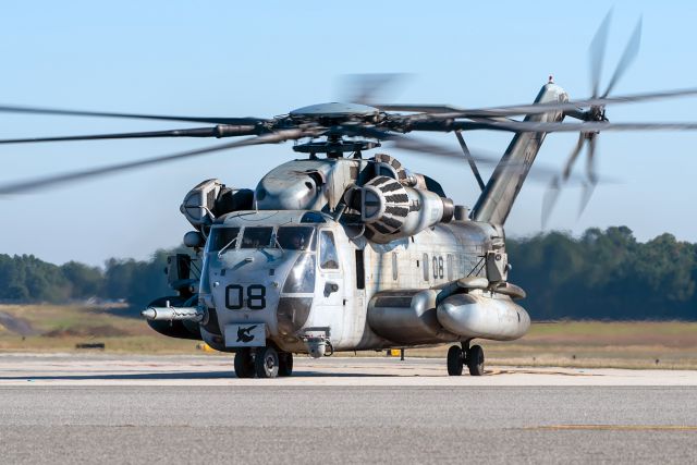 16-2010 — - Fresh out of depot maintenance, this HMH-366 Super Stallion made a quick stop at East Texas Regional on it's way back home to Marine Corps Air Station New River in North Carolina.