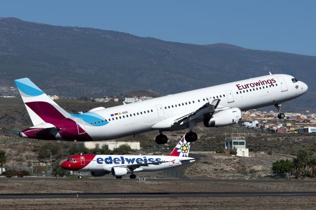 Airbus A321 (D-AIDO) - Tenerife Sur - Reina Sofia (TFS / GCTS) - Spainbr /br /Photo taken: December 8, 2023br /br /Operator: Eurowingsbr /Type: Airbus A321-231br /Registration: D-AIDObr /Serial: 4994