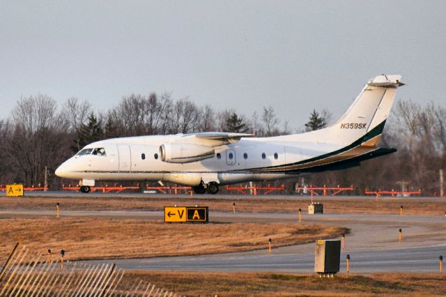 Fairchild Dornier 328JET (N359SK) - Ultimate Jet Charters Dornier 328JET taxiing onto Runway 23 at the Buffalo Niagara International Airport...