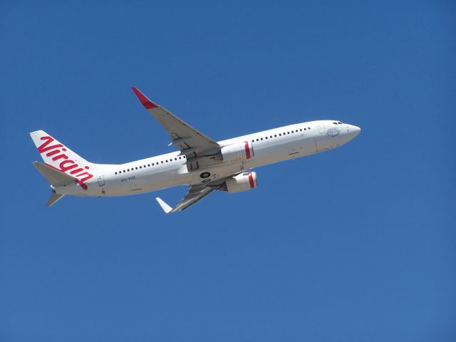 VH-VUZ — - Virgin Australia 737-8FE departing off runway 21 at YPPH