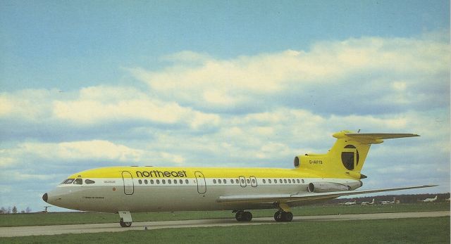 Hawker Siddeley Trident (G-AVYB) - scanned from postcardbr /northeast airlines