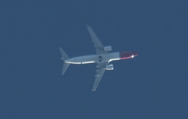 Boeing 737-700 (LN-NGZ) - 32,000 FLY OVER MIAMI-MONTEGO BAY TO MILWAUKEE