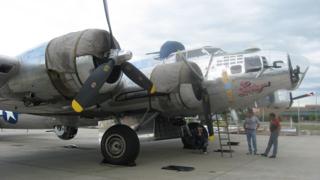 Boeing B-17 Flying Fortress (N9323Z) - The B-17 Sentimental Joureny at the Fargo Air Museum.